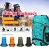 60L Large Capacity Waterproof Hiking Camping Backpack Orange