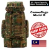 80L Large Capacity Backpack  Hiking Bag Military Waterproof Camouflage B
