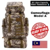 80L Large Capacity Backpack  Hiking Bag Military Waterproof Camouflage A
