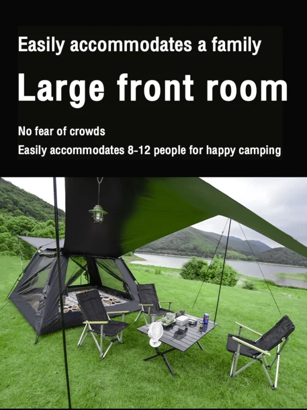 Automatic Tent 5-8 People 2 Doors with canopy