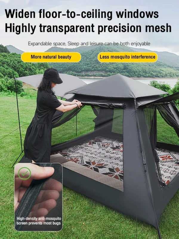 Automatic Tent 5-8 People 2 Doors with canopy