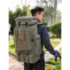 80L Large Capacity Backpack  Hiking Bag Military Waterproof Camouflage A