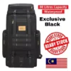 80L Large Capacity Backpack & nbsp; Hiking Bag Military Waterproof Black