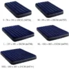 INTEX Inflatable Air bed Mattress Thick 25cm with Dura-Beam Standard Fiber Single