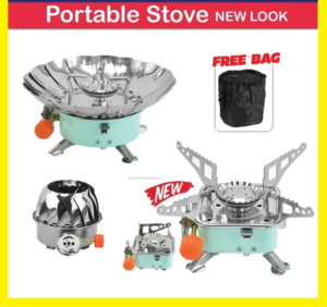 Folding Camping Mini Stove Outdoor Windproof Lotus Stove