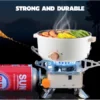 Folding Camping Mini Stove Outdoor Windproof Lotus Stove