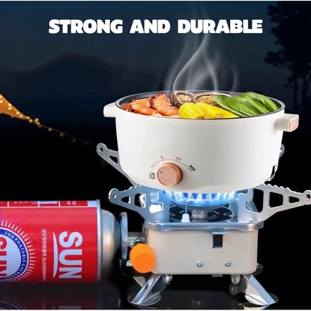 Folding Camping Mini Stove Outdoor Windproof Lotus Stove