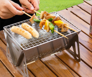 Portable Folding Charcoal Grill For Camping