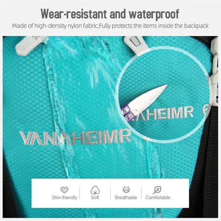 60L Large Capacity Waterproof Hiking Camping Backpack Orange