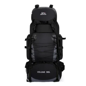 90L Waterproof Hiking Camping Backpack Trekking Bag Rucksack Large Black