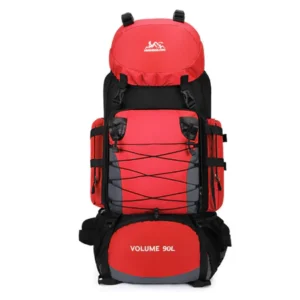 90L Waterproof Hiking Camping Backpack Trekking Bag Rucksack Large Red