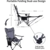 Portable Folding Recliner Lazy Chair Camping Chair